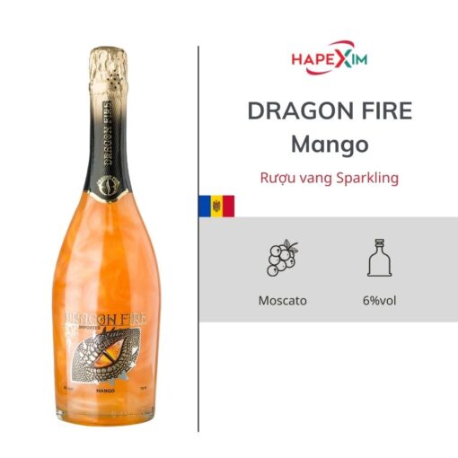 Rượu vang sparkling Dragon Fire Mango 750ml